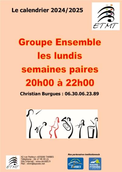 Affiche calendrier Groupe Ensemble 2024-2025