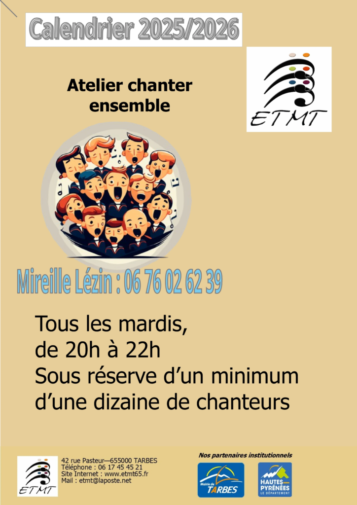 Calendrier 2025-2026 Atelier diato chemins