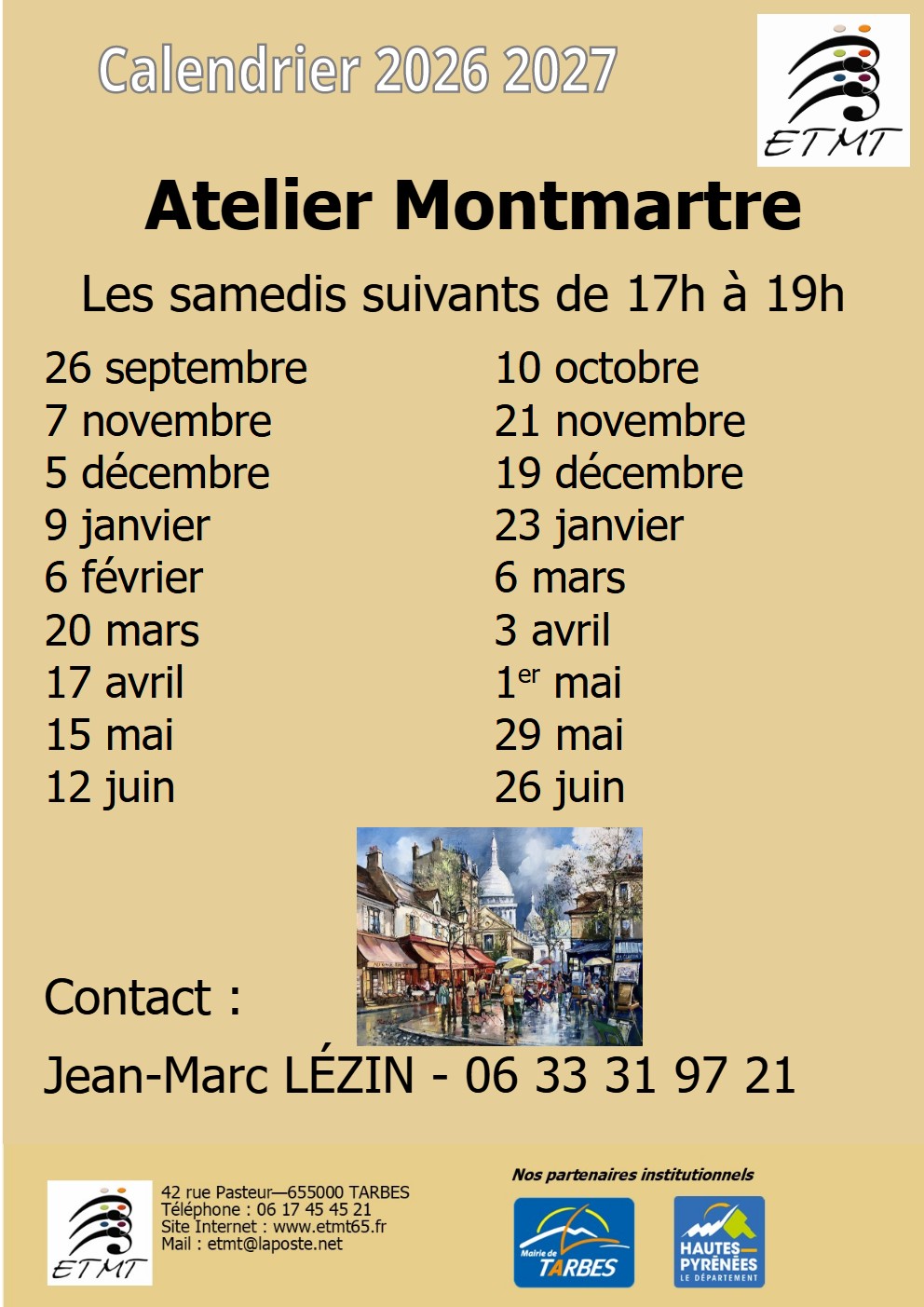 CalendrierMontmartre2026